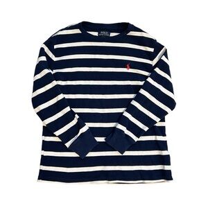 POLO RALPH LAUREN BOYS LARGE TOP LONG SLEEVE NAVY BLUE